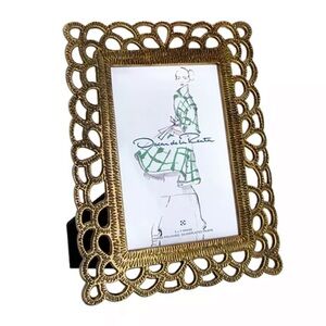 Oscar de la Renta Gardenia Brass Frame 5x7